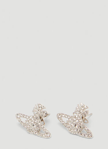 Vivienne Westwood Grace Bas Relief Stud Earrings Silver vvw0247100