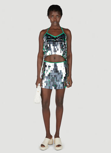 SIMON MILLER Dizzy Skirt Silver smi0251012