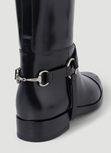 Gucci Zelda 束带及膝高筒马靴 黑色 guc0247103