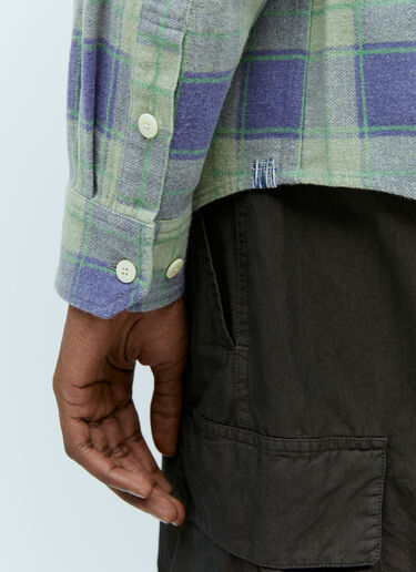Visvim Pioneer Khadi Check Shirt Green vis0154004
