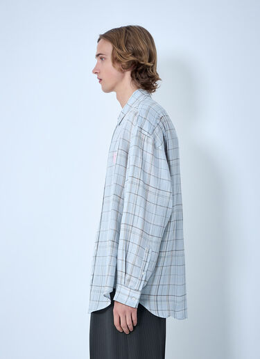 Acne Studios Plaid Button-Up Shirt Grey acn0164033