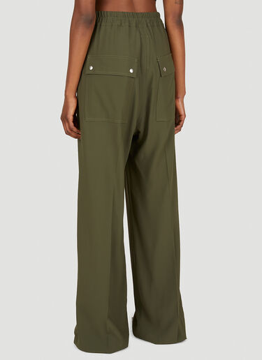 Rick Owens Wide Leg Pants Green ric0249014