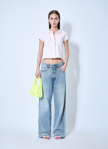 Alexander Wang 解构 polo 衫  粉色 awg0260005