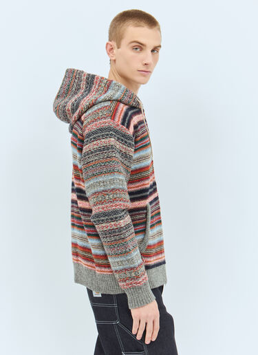 Junya Watanabe Striped Hooded Cardigan Multicolour jwn0158004
