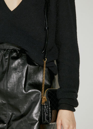 Saint Laurent Gaby 拉链单肩包 黑色 sla0254116