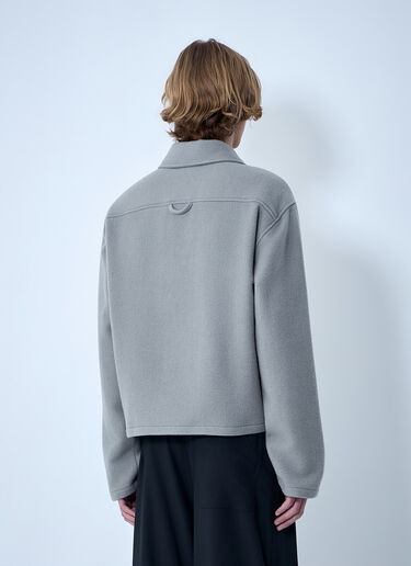 RIER Oversized Polo Knit Jumper Grey rrr0364002