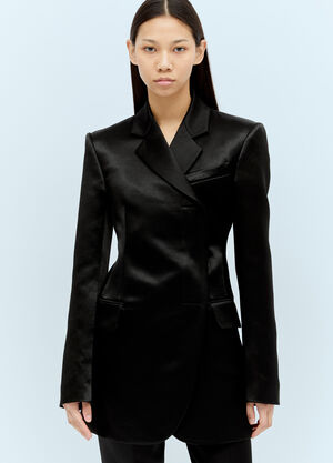 Max Mara Tailored Satin Blazer Beige max0257004