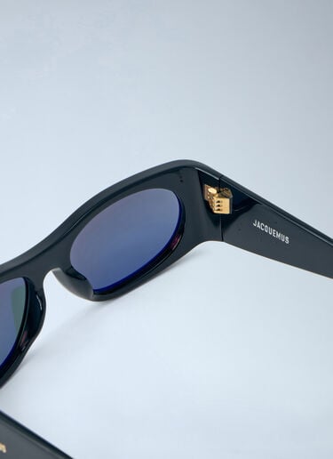 Rectangular Frame Sunglasses Jacquemus Rectangular Frame Sunglasses Black jac0364016