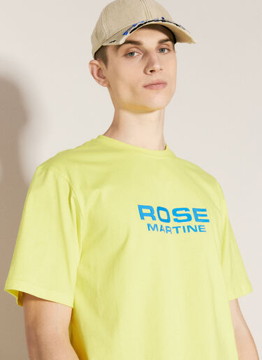 Martine Rose 로고 아플리케 티셔츠 옐로우 mtr0156016
