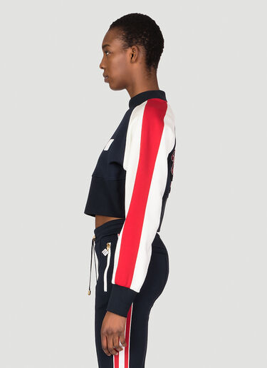 Balmain Raglan Sweatshirt Blue bln0253021