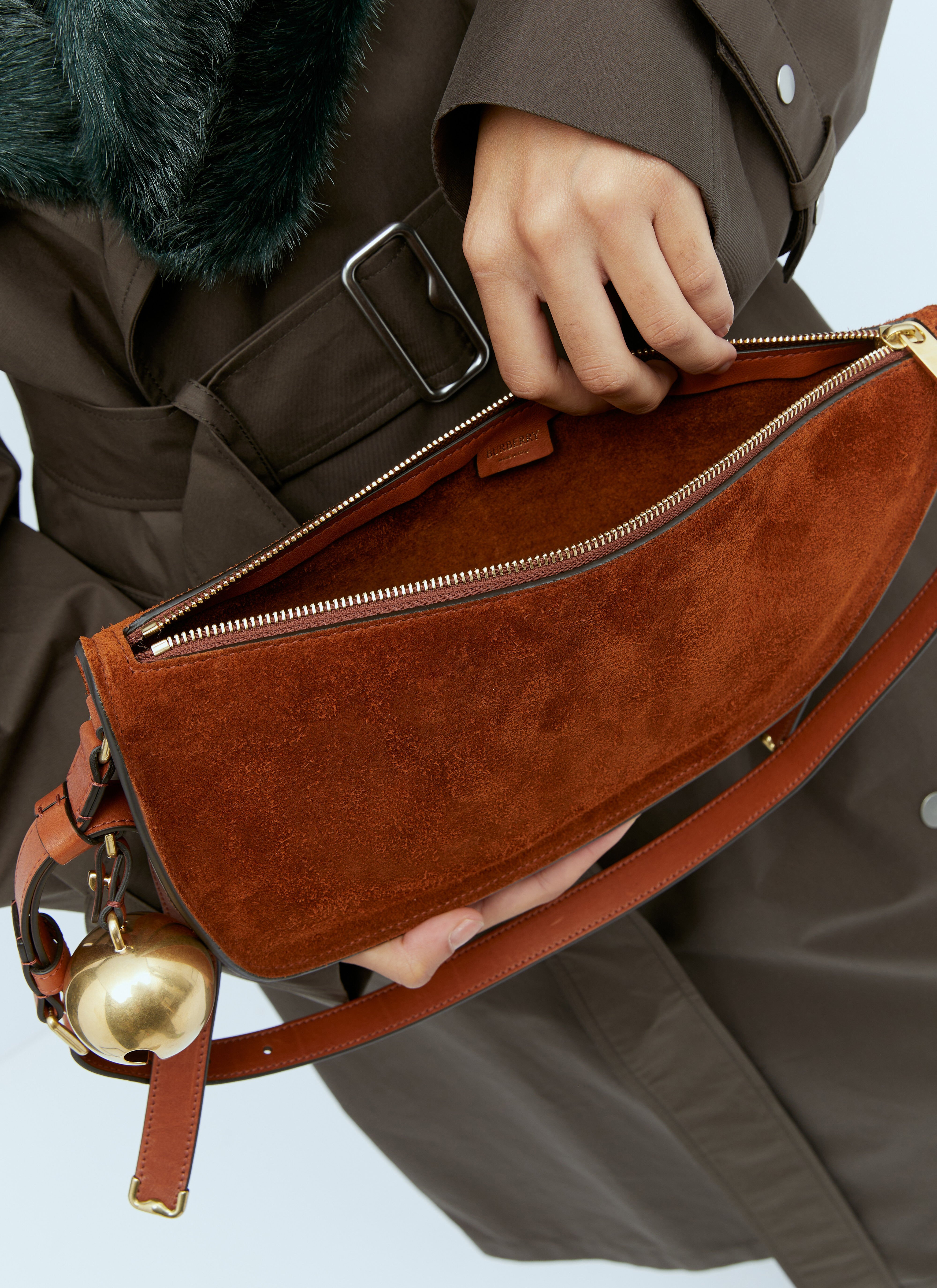 Burberry suede bag discount