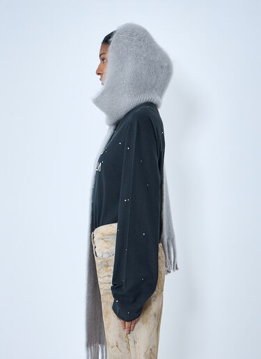 Acne Studios Fringed Wool Scarf Grey acn0263016