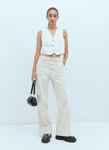 Angi Denim Jeans GANNI Angi Denim Jeans Beige gan0254008