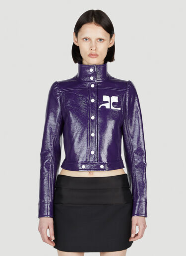 Courrèges Vinyl Reedition Jacket Purple cou0252004