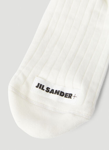 Jil Sander+ ロングソックス ホワイト jsp0145015