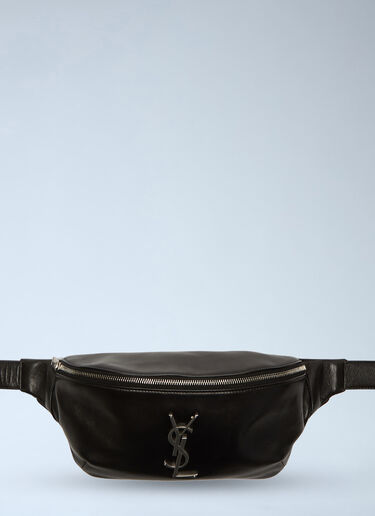 Saint Laurent 徽标字母压花腰包 黑色 sla0138034