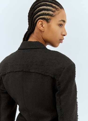 Tweed Suiting Blazer Ganni Tweed Suiting Blazer Black gan0258040