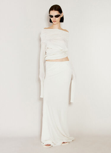 Entire Studios Tink Maxi Skirt White ent0254007