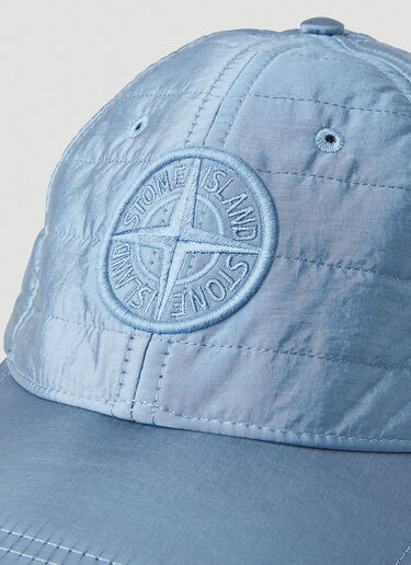 Stone Island Compass Patch Quilted Baseball Cap Blue sto0150089