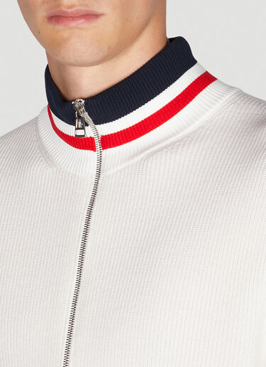 Moncler Half Zip Sweater White mon0150048