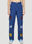 Sky High Farm Workwear Embroidered Cargo Pants Purple skh0352013