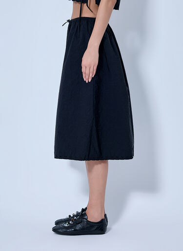 LN-CC® - Cecilie Bahnsen: CBFiella Embroidered Scalloped Taffeta Midi Skirt - Black Cecilie Bahnsen CBFiella Embroidered Scalloped Taffeta Midi Skirt Black cec0266009