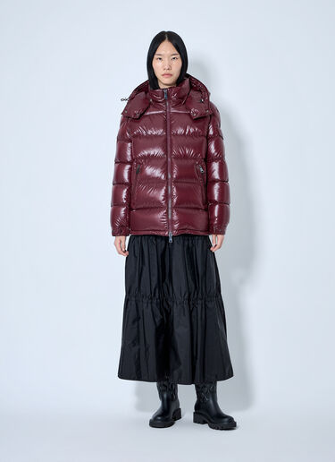 LN-CC® - Moncler: Maire Hooded Down Jacket - Burgundy Moncler Maire Hooded Down Jacket Burgundy mon0265074