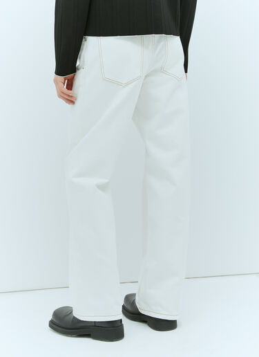 Jacquemus Le De-Nimes Large Jeans Beige jac0156012