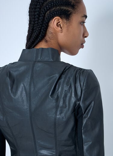 Rick Owens Leather Jacket Black ric0259009