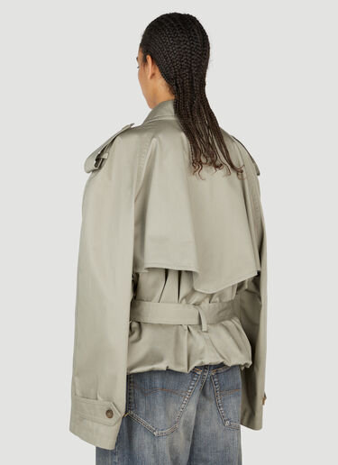 Balenciaga Folded Trench Coat Beige bal0253005