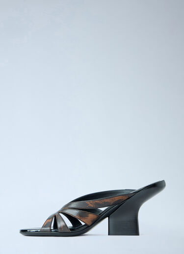 LN-CC® - Dries Van Noten: Strappy Block Heel Sandals - Brown Dries Van Noten Strappy Block Heel Sandals Brown dvn0264046