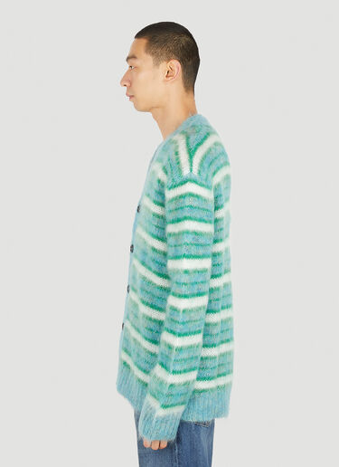 Marni Striped Cardigan Green mni0151001