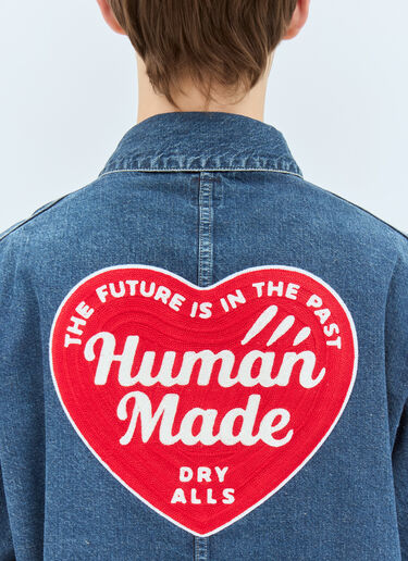 Human Made Logo Embroidery Denim Jacket Blue hmd0158001