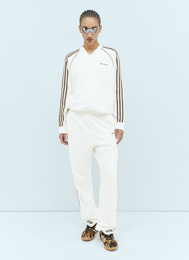 adidas by Wales Bonner Logo Embroidery Track Pants White awb0354011