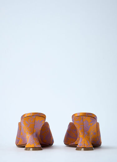 Dries Van Noten Textile Slingback Heels Orange dvn0260022
