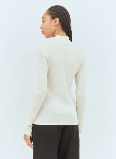 Lemaire Rib Turtleneck Top Off white lem0258015