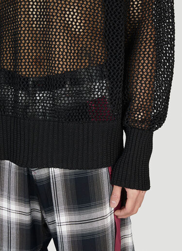 Sulvam Mesh Sweater Black sul0152009
