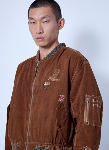 Story Mfg. Seed Bomber Jacket Brown mfg0166002