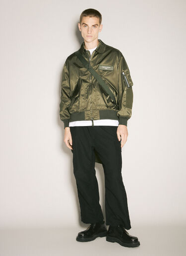 Comme des Garçons Homme Nylon Twill Bomber Jacket Green cdh0158003