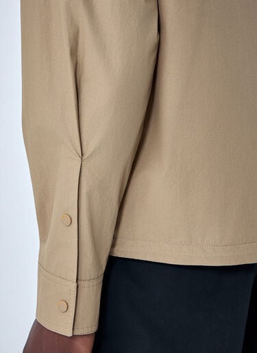 Moncler Cotton Zip Jacket Beige mon0164017