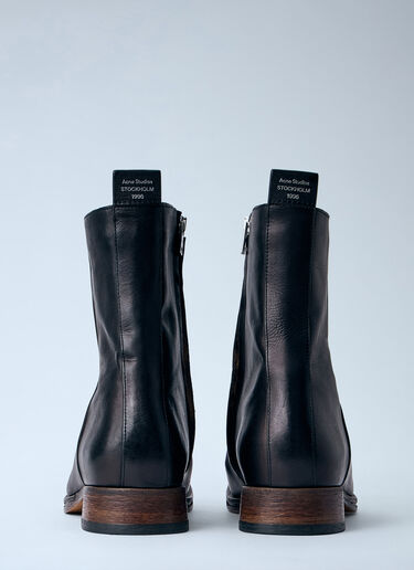 Acne Studios Leather Ankle Boots Black acn0164015