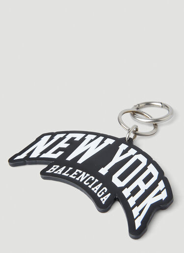 Balenciaga New York Logo Keychain Black bal0148026