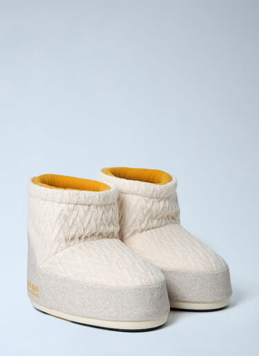 Moon Boot x GUEST IN RESIDENCE Icon Low Nolace Knit Boots Cream mbg0364003