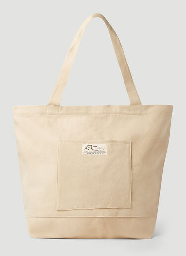 Raf Simons Slogan Tote Bag Beige raf0352002