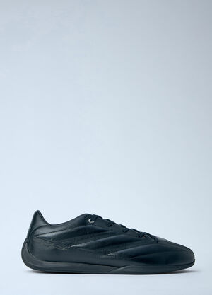 Y-3 MERCEDES Leather Low-Top Sneakers Black yyy0364065