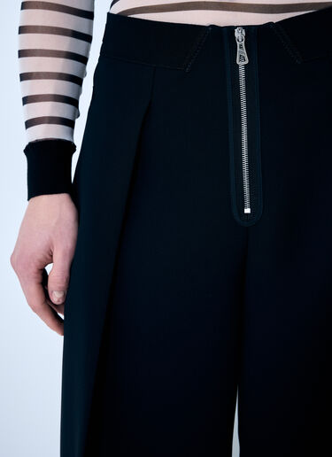 Jean Paul Gaultier 绉纱复合裤  黑色 jpg0159003