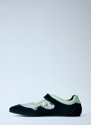 LN-CC® - Cecilie Bahnsen: Cosmo Leather Sneakers - Black Cecilie Bahnsen Cosmo Leather Sneakers Black cec0266020