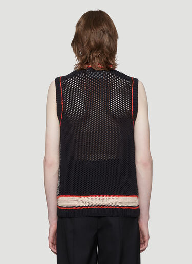 Maison Margiela Knitted Vest Top Black mla0140006