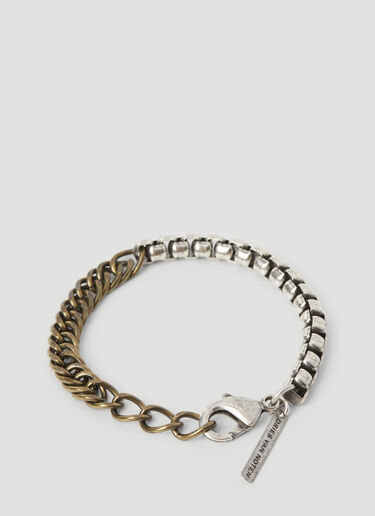 Dries Van Noten Contrast Chain Bracelet Gold dvn0156049