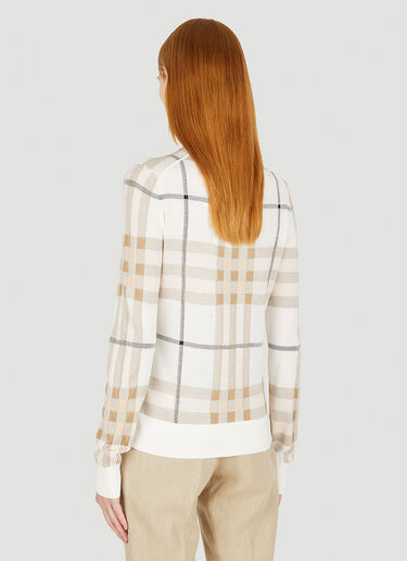 Burberry Raya Check Sweater Beige bur0249030